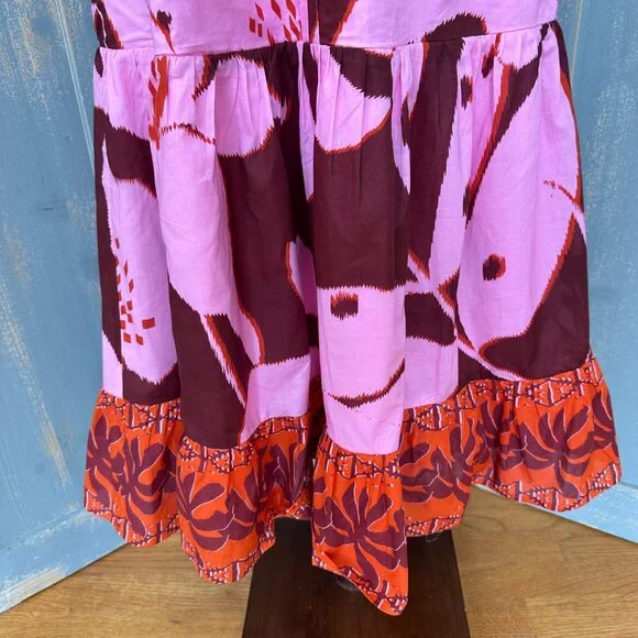 Tuckernuck Lyles Maxi Dress Pink Palm Sz XS NWOT - Picture 7 of 16